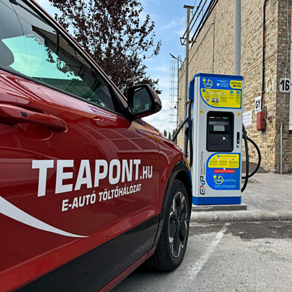 Új TEApont Budapesten - Infypower töltő a DepoChem Raktárbázis telephelyén