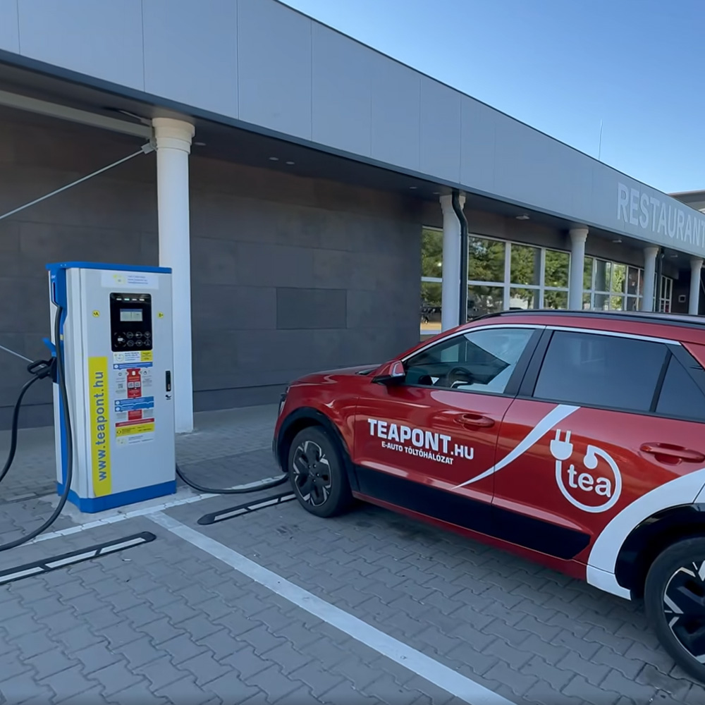 Új Infypower töltőállomás Gelejen – gyors és kedvező árú töltés a TEApont jóvoltából